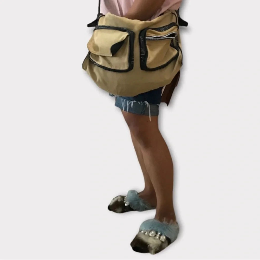Emporio Armani Light Brown Messenger Bag, OS
